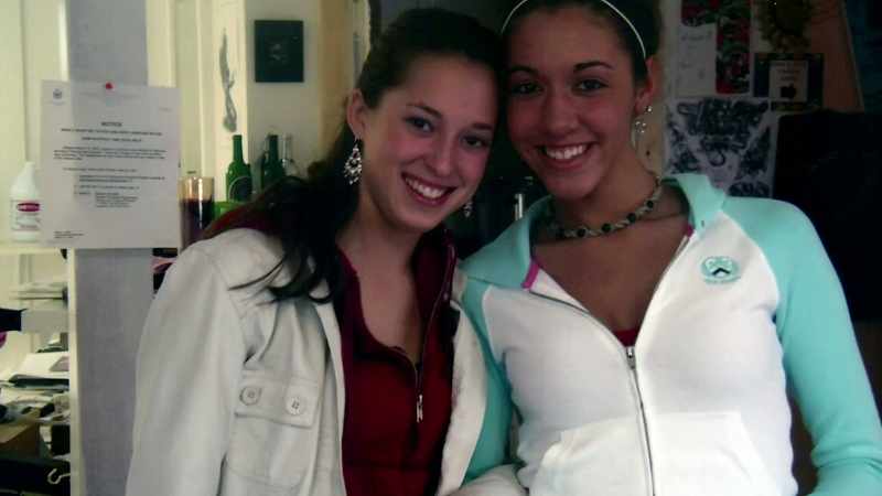 Alice and I got our belly buttons pierced together