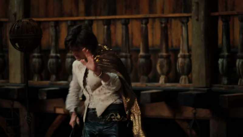 Alice: When he gets excited, he swords the air