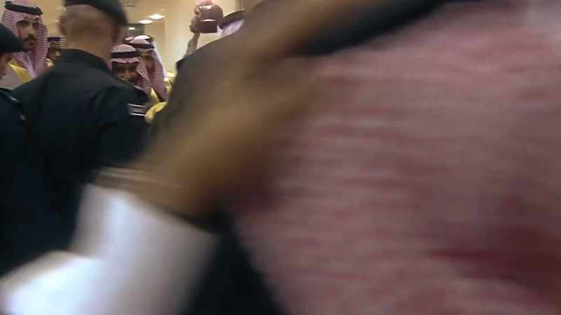 [all] chanting in Arabic - [drums beating]