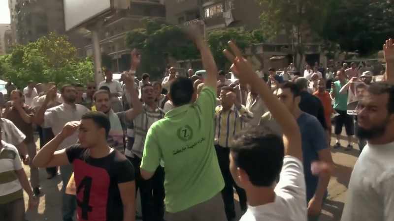 [all] chanting in Arabic
