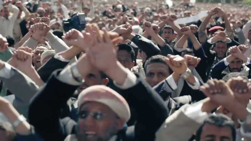 [all] chanting in Arabic