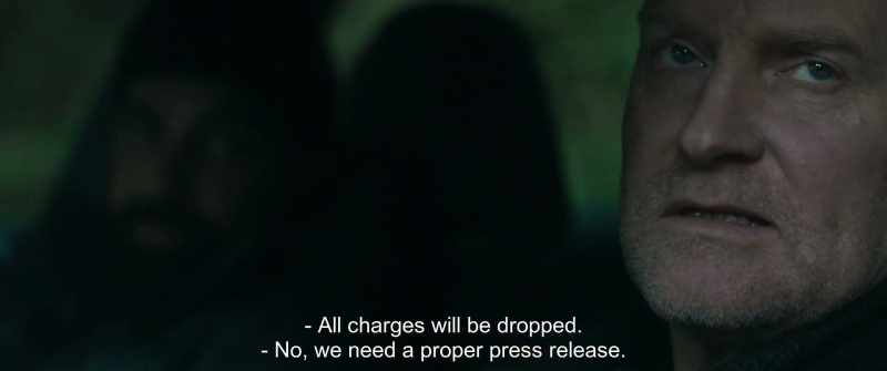 All charges will be dropped. - No, we need a proper press release