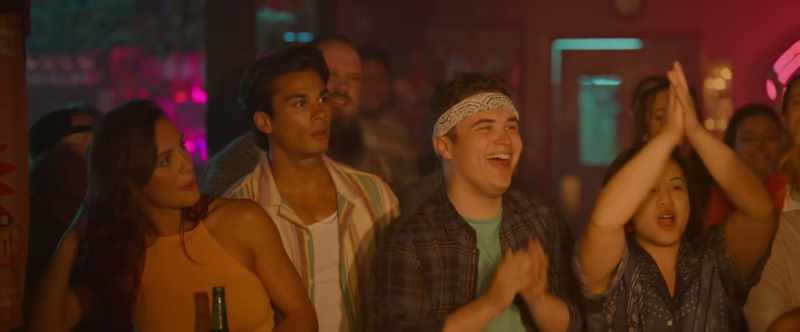 [ALL CHEERING]