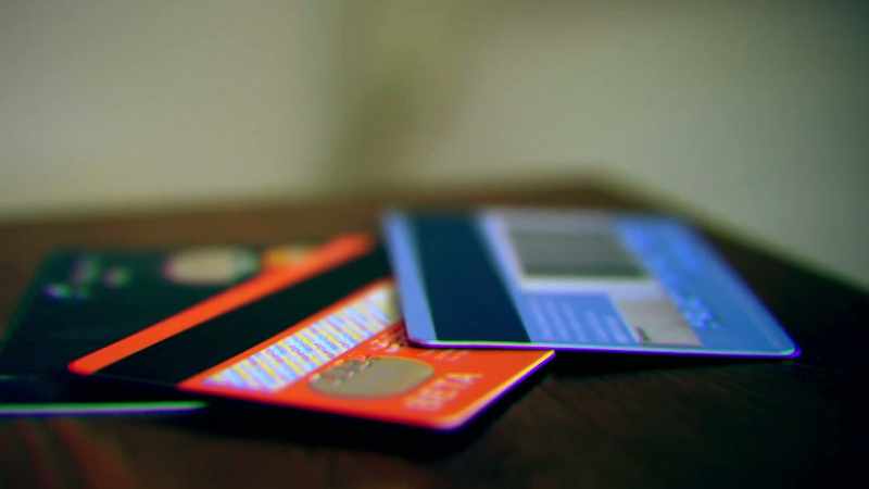 All her credit cards and everything