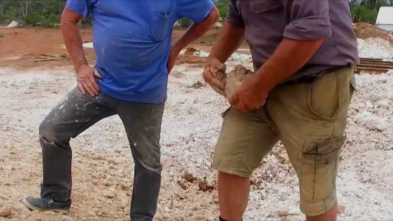 All this dirt is retrieved, processed and, uh, try and find some opal