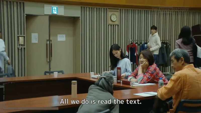 All we do is read the text