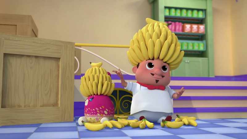 All that flying around made me hungry for bananas!