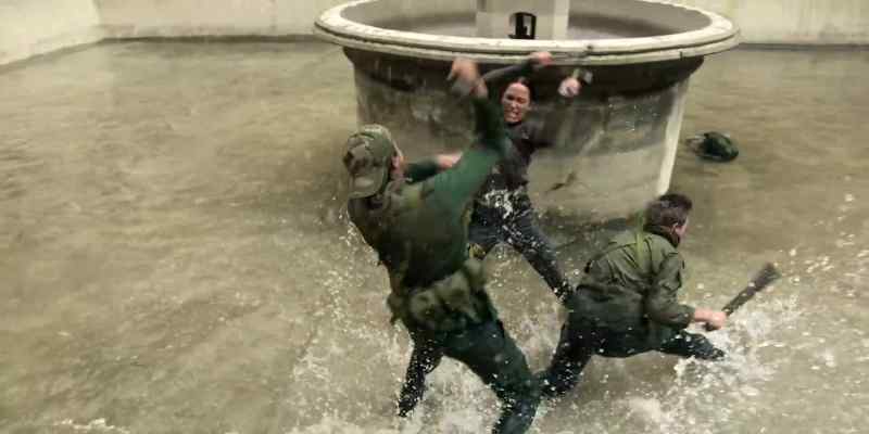 [ALL GRUNTING]
