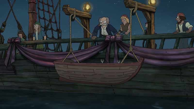 All hands on deck! Lower the Party Dinghy!