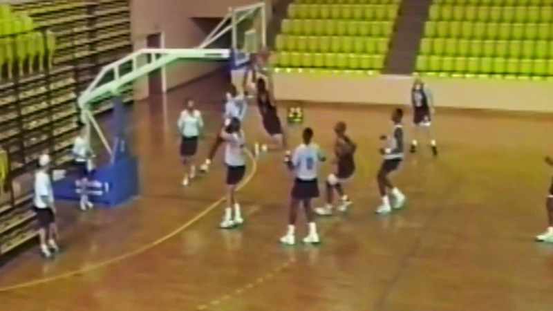 All NBA players going back and forth at each other