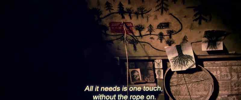 All it needs is one touch, without the rope on