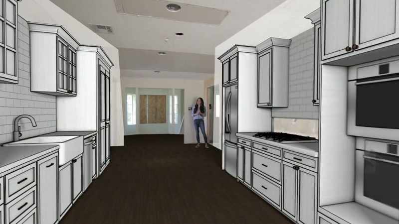 All new upper and lower cabinets
