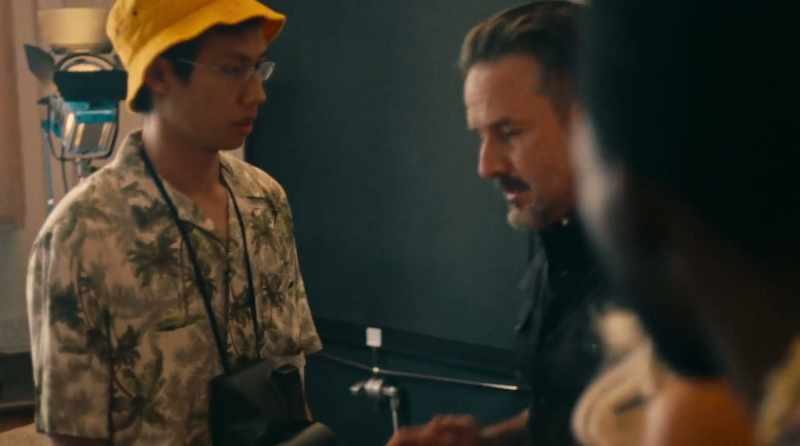 All right, so in this scene, you're a famous rapper