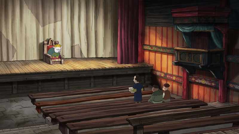 All right, let's rehearse. Act one, scene two, Zog and Dagmar
