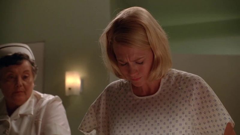 All right, Mrs. Draper, I'm going to need you to get on the bed