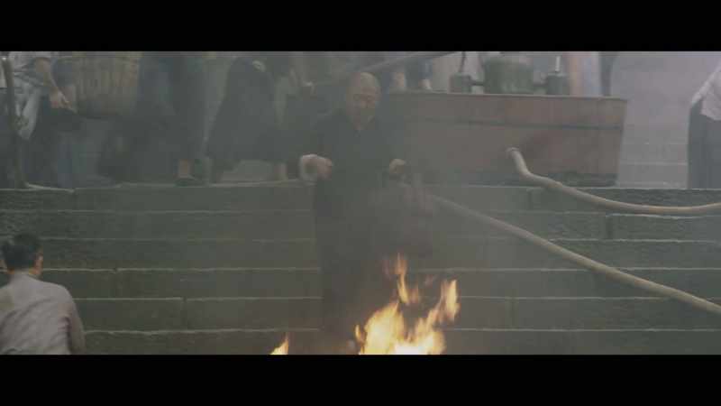All right. Someone help them put this fire out. Faster, faster