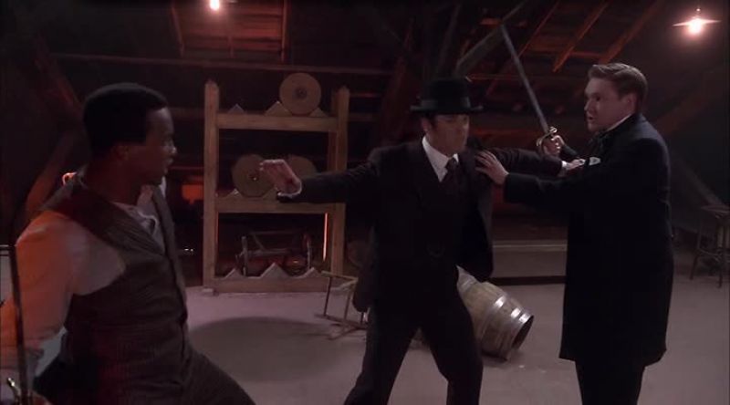 All right! Stop! - Dammit, man! I almost killed you!