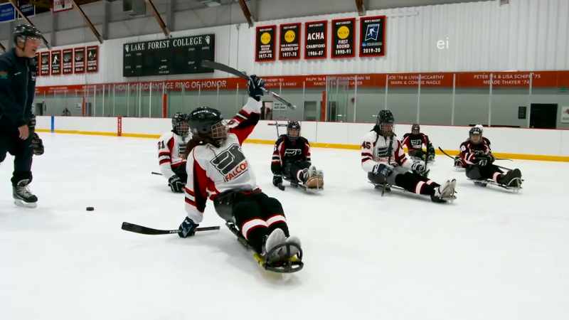 ALL RIGHT, YOU GOT THE SLAPSHOT DOWN