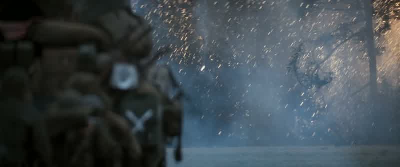 All tanks, start squirting that tree line