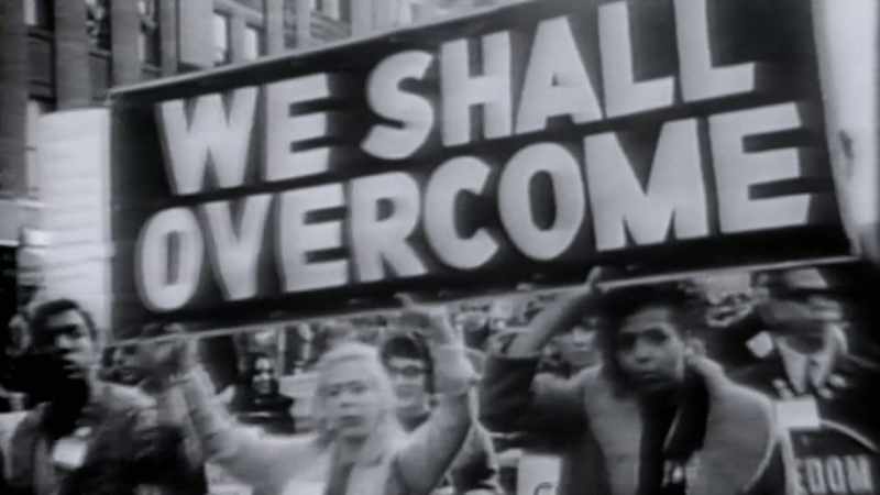All: ♪ WE SHALL OVERCOME ♪