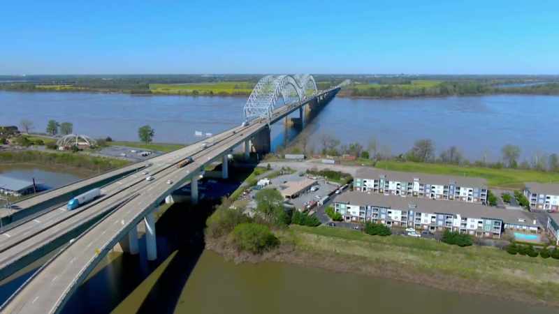 also known as the I-40 Mississippi Crossing