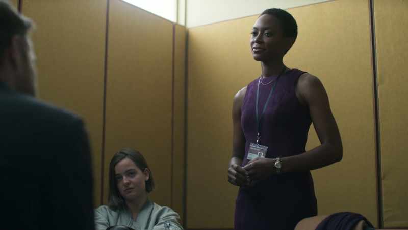 Also present is Miss Campbell's solicitor Cleo Roberts