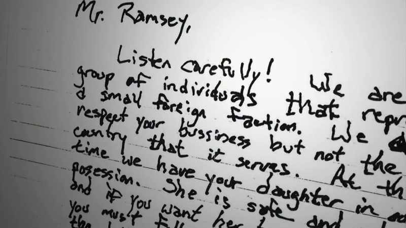 Also, the ransom note was written off a pad