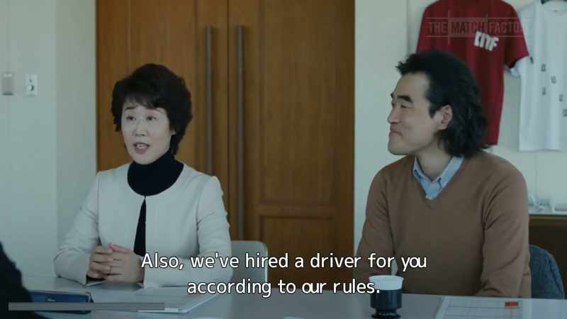 Also, we've hired a driver for you according to our rules