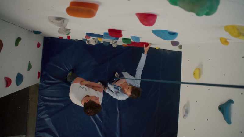 Aly loves climbing