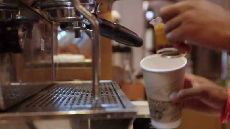 Americans drink coffee