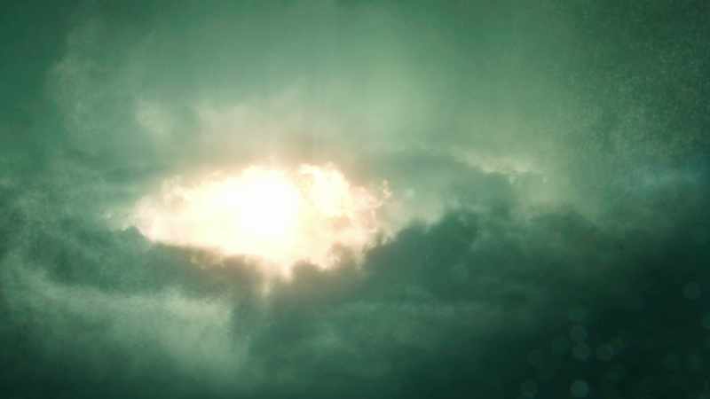 amidst a collapsing cloud of gas, dust and ice