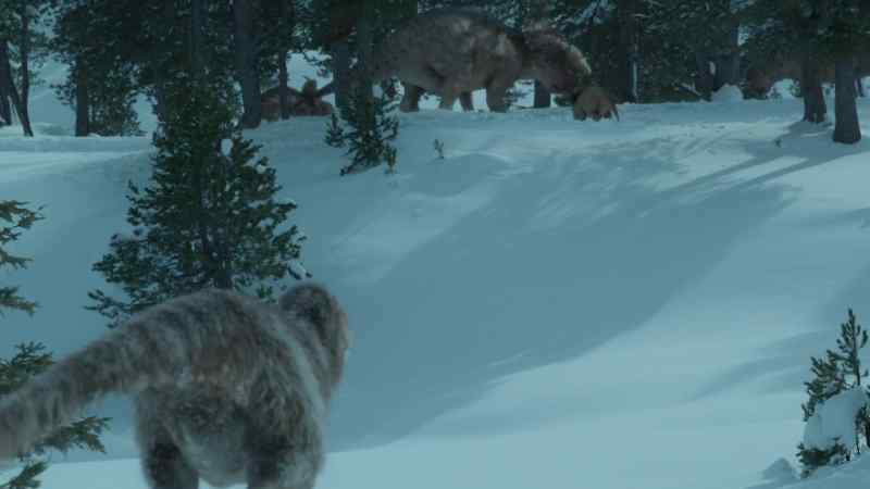 Amongst the trees, it's hard for the herd to stand as one