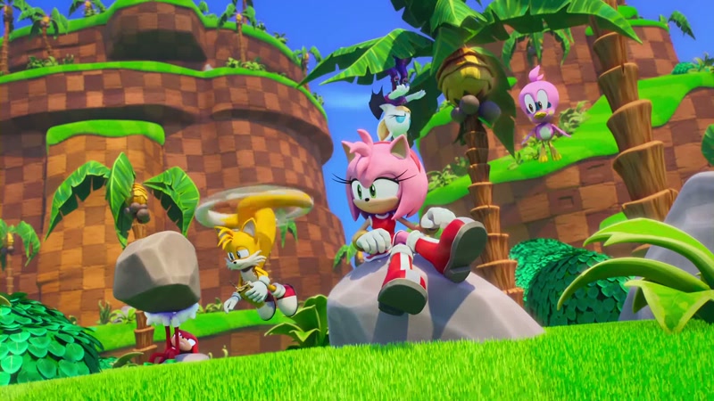Amy. Knuckles. Tails!