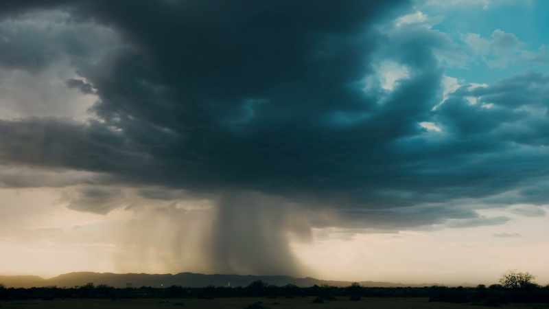 An air conditioning system made possible by rain