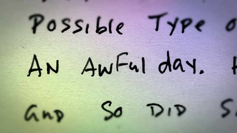An awful day.'
