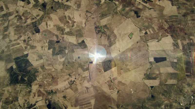 An enormous, perfectly circular structure