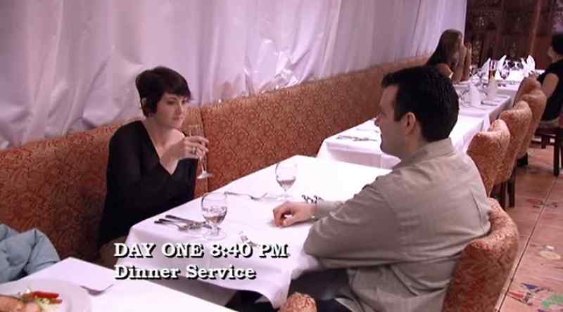 AN HOUR AND A HALF INTO DINNER SERVICE