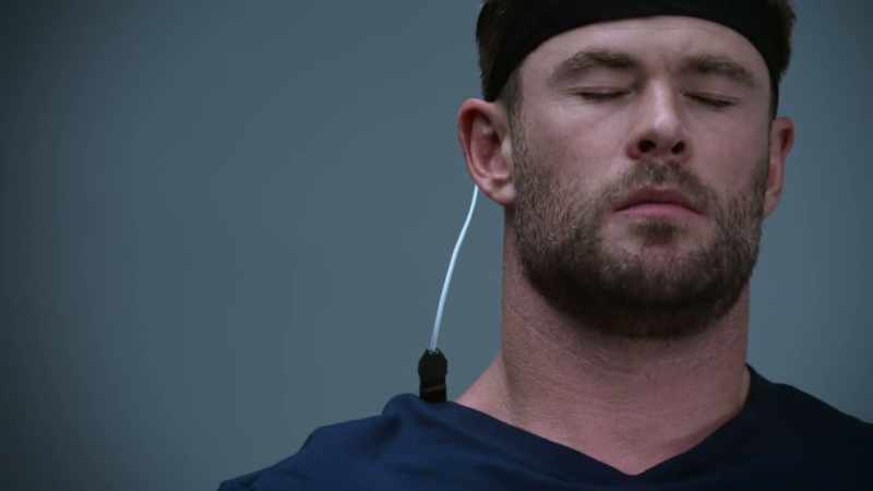 An hour after the training, Chris’s stress response is still high