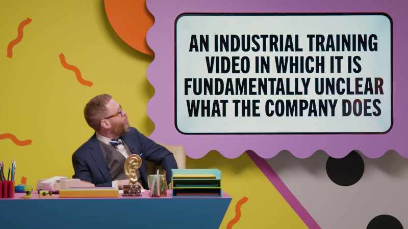 An industrial training video in which it's fundamentally