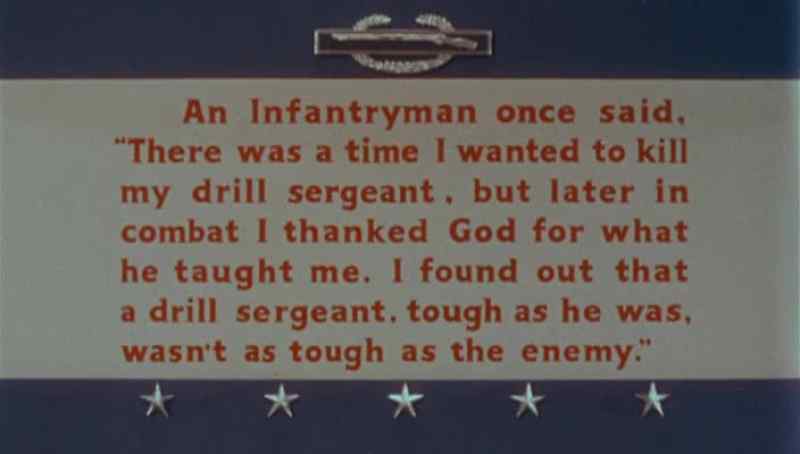 An infantryman said: there came a time that would have killed