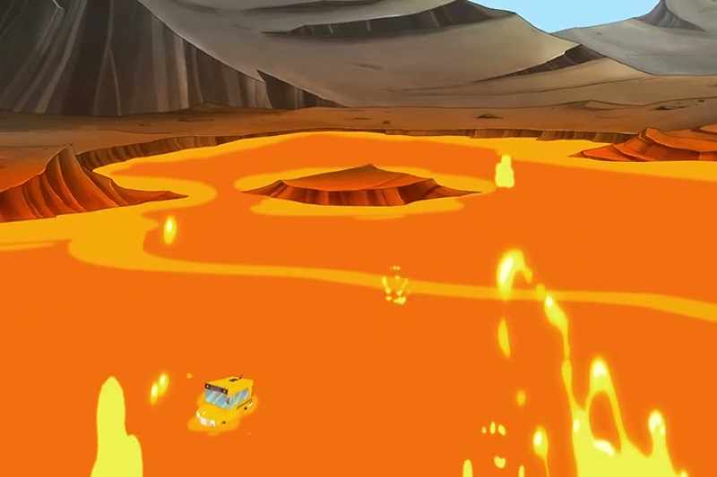An inferno has really intense heat and flames