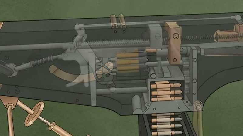 An internal component called the breech block