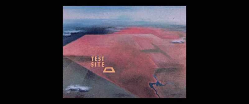 An invisible remnant of radioactive material