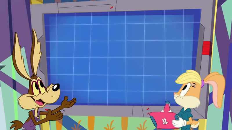 {\an8}Fantastic! We could feature the Shrink Ray and Grow-Bot