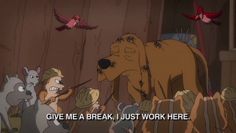 {\an8}(howls, growls)