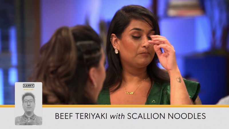{\an8}JAZMIN:- These entrées are both pretty equal in my mind