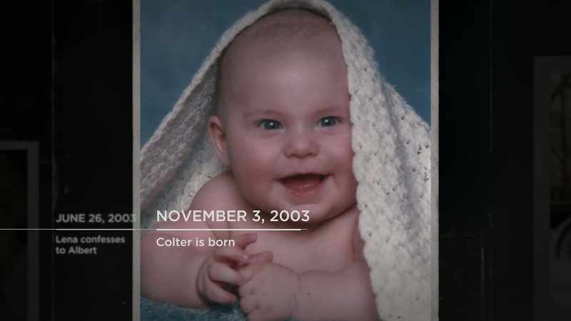 {\an8}[Robin] A little later on, Lena had her son, Colter