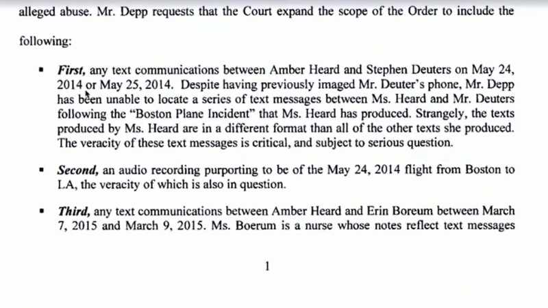 {\an8}There were texts from Johnny Depp's assistant