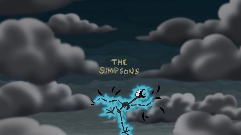{\an8}-(thunder crashing) -CHOIR: ♪ The Simpsons ♪