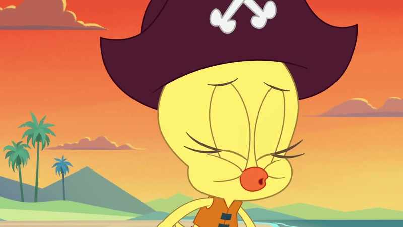 {\an8}Tweety and his pirate ship